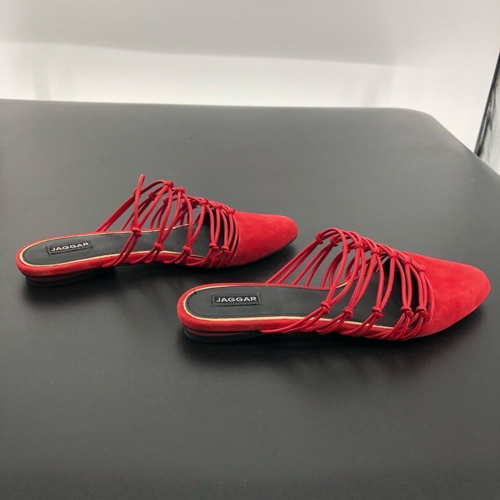 Jaggar Series Knotted Slide in Coral Flat Sandals - Picture 7 of 13